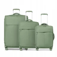 Walizki - PUCCINI Zestaw WALIZEK Podróżnych Materiałowe Nylon Komplet Miękkie 3w1 - miniaturka - grafika 1