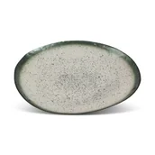 Tace i patery - Eurofirany, Patera szkło marmurowy wzór zielona 27X27X3 MONTENEGRO - miniaturka - grafika 1