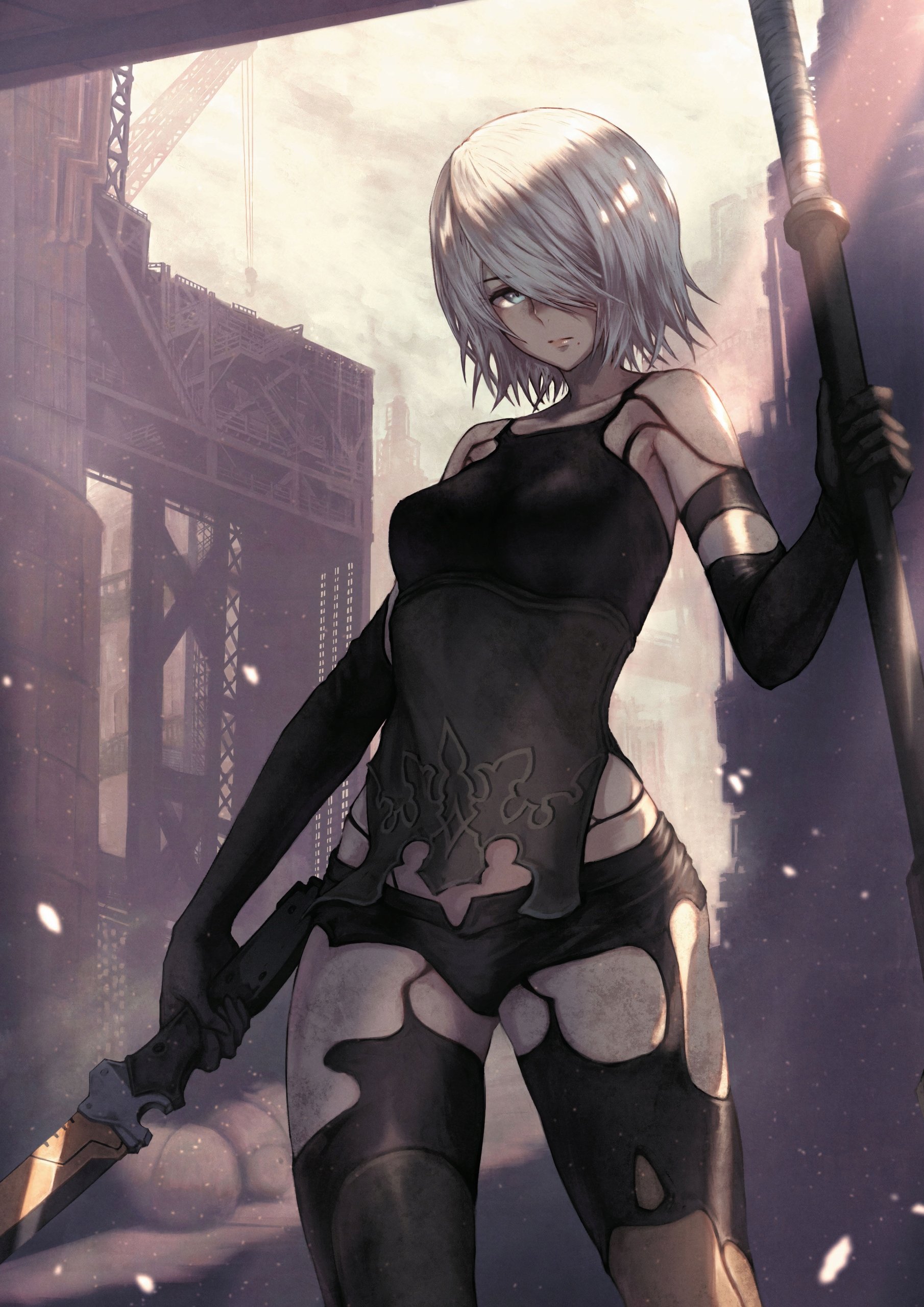 Plakat A1 Nier: Automata Anime Gra