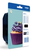 Dodatki do drukarek i skanerów - Brother Tusz LC123 Black 2PACK 600sh - miniaturka - grafika 1