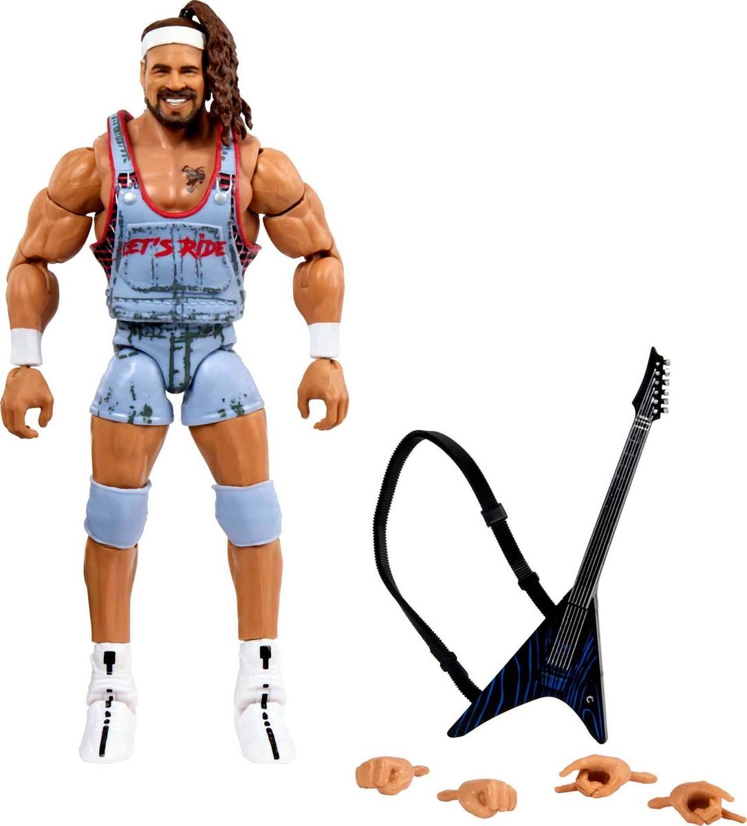 WWE Rick Boogs Elite Collection figurka akcji, luksusowa artykulacja i realistyczne detale z kultowymi akcesoriami, 15 cm