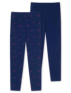 Schiesser Dziewczęce legginsy długie kalesony - bawełna ekologiczna, 2 sztuki, różnokolorowy 2, 98 - Legginsy - miniaturka - grafika 1