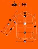 Koszule damskie - Lee UTILITY OVERSHIRT luźna koszula katana damska z dodatkiem wełny S - miniaturka - grafika 1