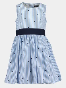 Blue Seven Sukienka letnia 734131 X Niebieski Regular Fit - Sukienki i spódniczki dla dziewczynek - miniaturka - grafika 1