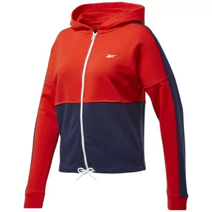 Bluza Damska Reebok Te Linear Logo Ft Czerwono-Granatowa Ft0901-M - Bluzy damskie - miniaturka - grafika 1