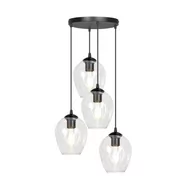 Lampy sufitowe - Emibig ISTAR 4 BL PREMIUM TRANSPARENT 679/4PREM lampa wisząca 4x40W/E27 IP20 679/4PREM - miniaturka - grafika 1