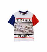 Koszulki dla chłopców - T-Shirt chłopięcy Florida z kolorowymi rękawami Orginal Marines - miniaturka - grafika 1