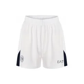 Piłka nożna - smart millenials srl SSC Napoli szorty wyścigowe białe jasnoniebieskie, oficjalny produkt, spodenki piłkarskie dla dorosłych 2024/2025-S - miniaturka - grafika 1