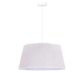 Lampy sufitowe - Duolla - Żyrandol na lince BOUCLE 1xE27/15W/230V śr. 50 cm biały - miniaturka - grafika 1