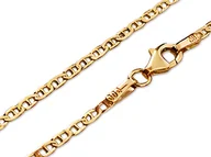 Łańcuszki - Złoty łańcuszek 585 marina gucci 50 cm klasyczny elegancki splot na prezent 14kt - miniaturka - grafika 1