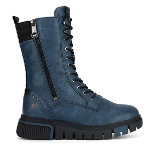 Botki Mustang 1502-503 Granatowy - Botki damskie - miniaturka - grafika 1