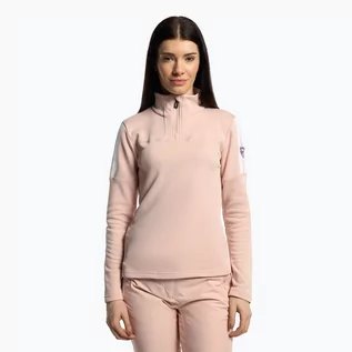 Bluzy narciarskie - Bluza narciarska damska Rossignol Experience 1/2 Zip różowa RLLWL05_337_XS | WYSYŁKA W 24H | 30 DNI NA ZWROT - grafika 1