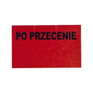 Akcesoria do pakowania - Taśma do metkownic IIrz.  prosta 26x16mm Po Przecenie - DT/ 5 rolek -czerwona - miniaturka - grafika 1