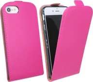 Etui i futerały do telefonów - etui na telefon komórkowy iPhone 8 etui z klapką na smartfona różowe - miniaturka - grafika 1