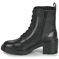 Botki damskie - Geox Damskie botki D Damiana, czarne, 38, Czarny, 38.5 EU - miniaturka - grafika 1