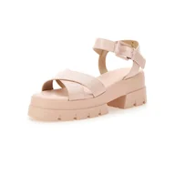 Sandały damskie - Damskie Sandały GUESS WALEE FL6WLEPEL03-BLUSH – Różowy - miniaturka - grafika 1