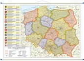 Mapy i plansze edukacyjne - Polska. Mapa ścienna administracyjna 1:1 400 000 - miniaturka - grafika 1