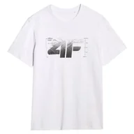 Koszulki sportowe damskie - Koszulka damska 4F Tshirt M2359 Rozmiar: M / Kolor: biały - miniaturka - grafika 1
