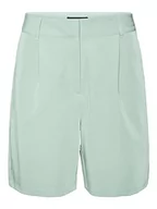 Spodenki damskie - VERO MODA Vmzelda H/W Loose Exp Noos szorty damskie, Mist Green, 42 - miniaturka - grafika 1