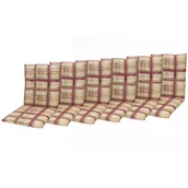 Poduszki ogrodowe - CLASSIC 9017 low - zestaw 6 poduszek na fotele i krzesła - miniaturka - grafika 1