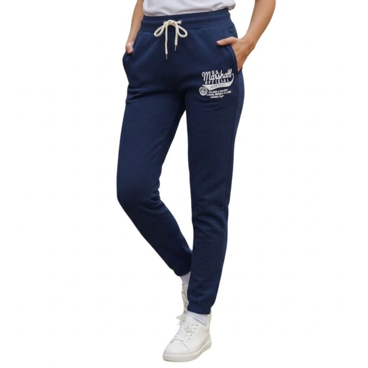 Spodnie damskie US. Marshall Murrieta joggery dresowe granatowe-XL
