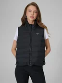 Kurtki damskie - 4F Bezrękawnik z wypełnieniem syntetycznym damski - czarny XS - miniaturka - grafika 1