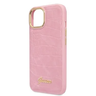 Guess GUHCP14MHGCRHP iPhone 14 Plus 6,7" różowy/pink hardcase Croco Collection - Etui i futerały do telefonów Guess GUHCP14MHGCRHP iPhone 14 Plus 6,7" różowy/pink hardcase Croco Collection - Etui i futerały do telefonów - miniaturka - grafika 6