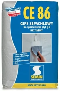 Gips szpachlowy Semin CE86 20kg - Gipsy i gładzie gipsowe - miniaturka - grafika 1