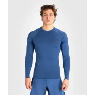 Venum Rashguard Długi Rękaw Contender Long Sleeve Blue - Kimona, stroje i obuwie - miniaturka - grafika 1