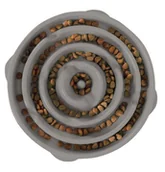 Miski dla psów - FUN FEEDER Miska plastikowa spowalniająca jedzenie LARGE szara [69892] - miniaturka - grafika 1