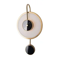 Lampy ścienne - Pokojowa lampa ścienna Retro kinkiet LED 6W okrągły złoty - miniaturka - grafika 1