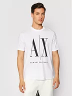 Koszulki męskie - Armani Exchange T-Shirt 8NZTPA ZJH4Z 5100 Biały Regular Fit - miniaturka - grafika 1