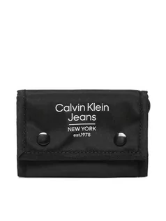Portfele - Calvin Klein Jeans Duży Portfel Męski Sport Essentials Vel Wallet Est K50K510146 Czarny - grafika 1