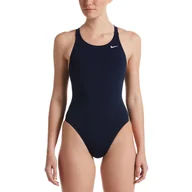 Stroje kąpielowe - Strój pływacki jednoczęściowy damski Nike Hydrastrong Solid Fastback - miniaturka - grafika 1