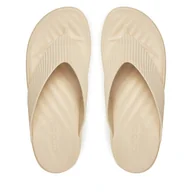 Klapki i japonki damskie - Japonki Crocs Getaway Groove Platform Flip 210700 Beżowy - miniaturka - grafika 1