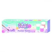 Farby i media malarskie - Farby plakatowe 22ml pastel KEYROAD pędzelek gratis 6 kolorów - miniaturka - grafika 1