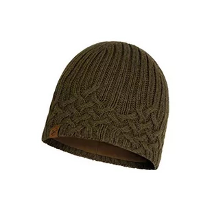 Buff Czapka Buff Knitted & Fleece Hat New Helle TUNDRA KHAKI 120827.859.10.00 - Czapki dla dzieci - miniaturka - grafika 1