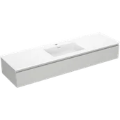 Szafki łazienkowe - Mexen Orio szafka łazienkowa 160 cm z umywalką Otis, 1 szuflada, szara mat/biała mat - 91A10-16023-1-BF62-W18M01 - miniaturka - grafika 1