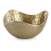 Tace i patery - Misa dekoracyjna metalowa PEDRO 25X25X13 złota - miniaturka - grafika 1