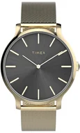 Zegarki damskie - Zegarek Timex TW2W19700 Transcend 38mm Stainless Steel Mesh - - miniaturka - grafika 1