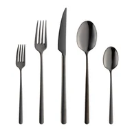 Zestawy sztućców - Zestaw sztućców czarnych na 12 osób 60 elementów MARIZA BLACK - miniaturka - grafika 1