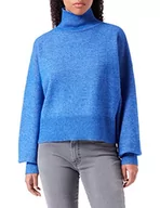 Swetry damskie - HUGO Sweter damski Sisimia, Medium Blue422., L - miniaturka - grafika 1