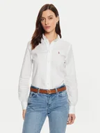 Koszule damskie - Polo Ralph Lauren Koszula 211941520002 Biały Slim Fit - miniaturka - grafika 1