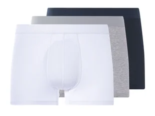 LIVERGY® Bokserki męskie z bawełną, 3 pary (Granatowy/szary/biały, 4/S) - Majtki męskie LIVERGY® Bokserki męskie z bawełną, 3 pary (Granatowy/szary/biały, 4/S) - Majtki męskie - miniaturka - grafika 1