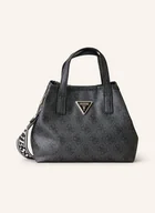 Torebki damskie - Guess Torba Shopper Latona Mini grau - miniaturka - grafika 1