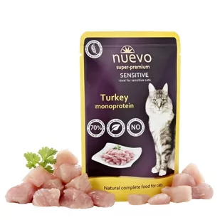 Nuevo cat saszetka SENSITIVE INDYK - Mokra karma dla kotów - miniaturka - grafika 1