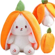 Maskotki i pluszaki - Maskotka pluszak królik pluszowy zamykany marchewka przytulanka 18 cm - miniaturka - grafika 1