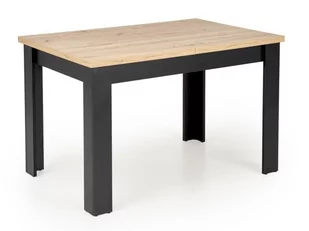 Stół rozkładany drewniany BAGIO 120-160/80 dąb artisan/czarny - Stoły - miniaturka - grafika 1