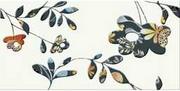 Płytki ceramiczne - Płytka ścienna inserto FARO white kwiaty glossy 29,7x60 gat. I - miniaturka - grafika 1
