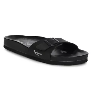 Pepe Jeans Klapki męskie Black czarne-41 - Klapki i japonki męskie - miniaturka - grafika 1